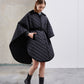 VESTE PONCHO MATELASSÉE