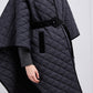 VESTE PONCHO MATELASSÉE