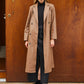 Faux leather trench