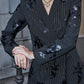 Satin Sleeveless Blazer
