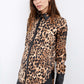 LEOPARD SHIRT IN FAUX LEATHER