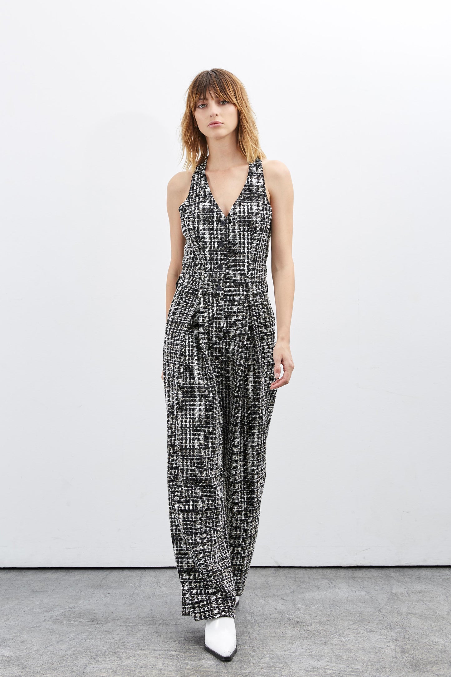 TWEED JUMPSUIT
