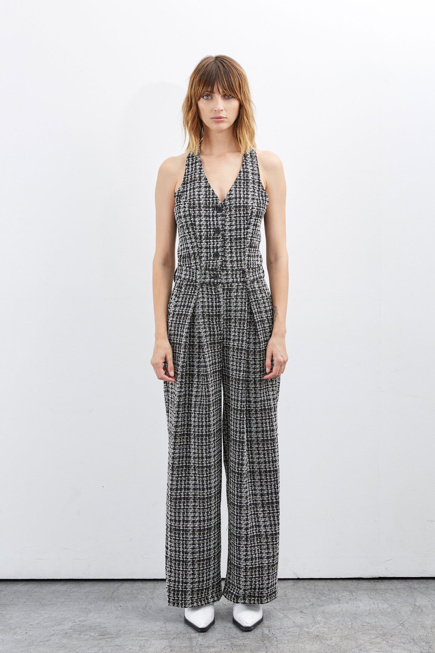 TWEED JUMPSUIT