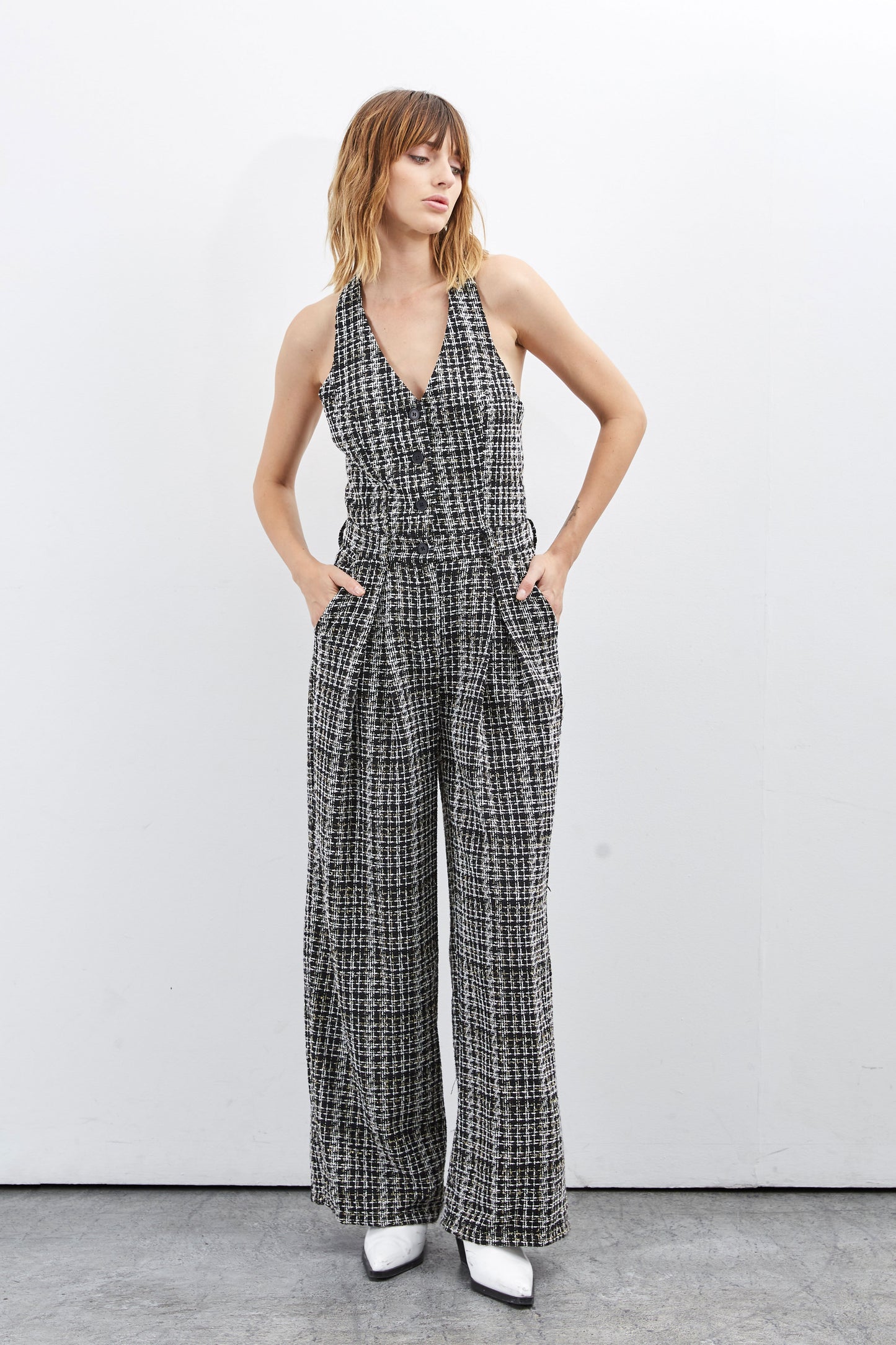 TWEED JUMPSUIT