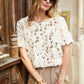 TOP À POILS ET SEQUINS