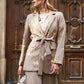 Satin Sleeveless Blazer