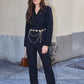 Satin Sleeveless Blazer