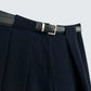 PANTALON À CEINTURE MARINE