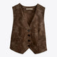 GILET SANS MANCHES FLEURIE