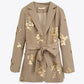 Satin Sleeveless Blazer