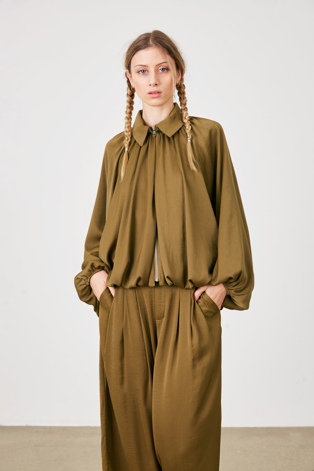 VESTE AMPLE PLISSÉE