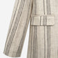 BLAZER EN LIN À RAYURES