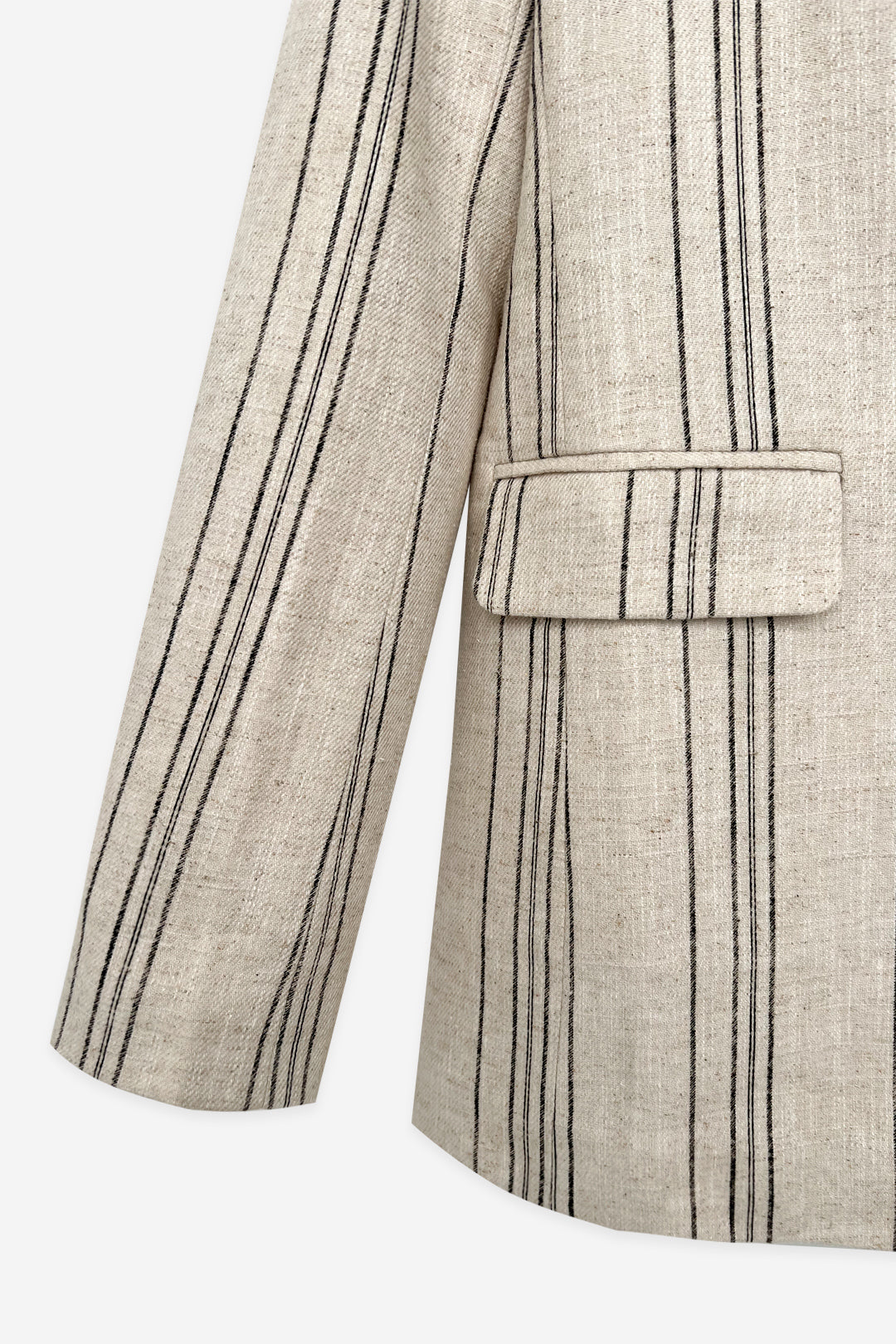 BLAZER EN LIN À RAYURES