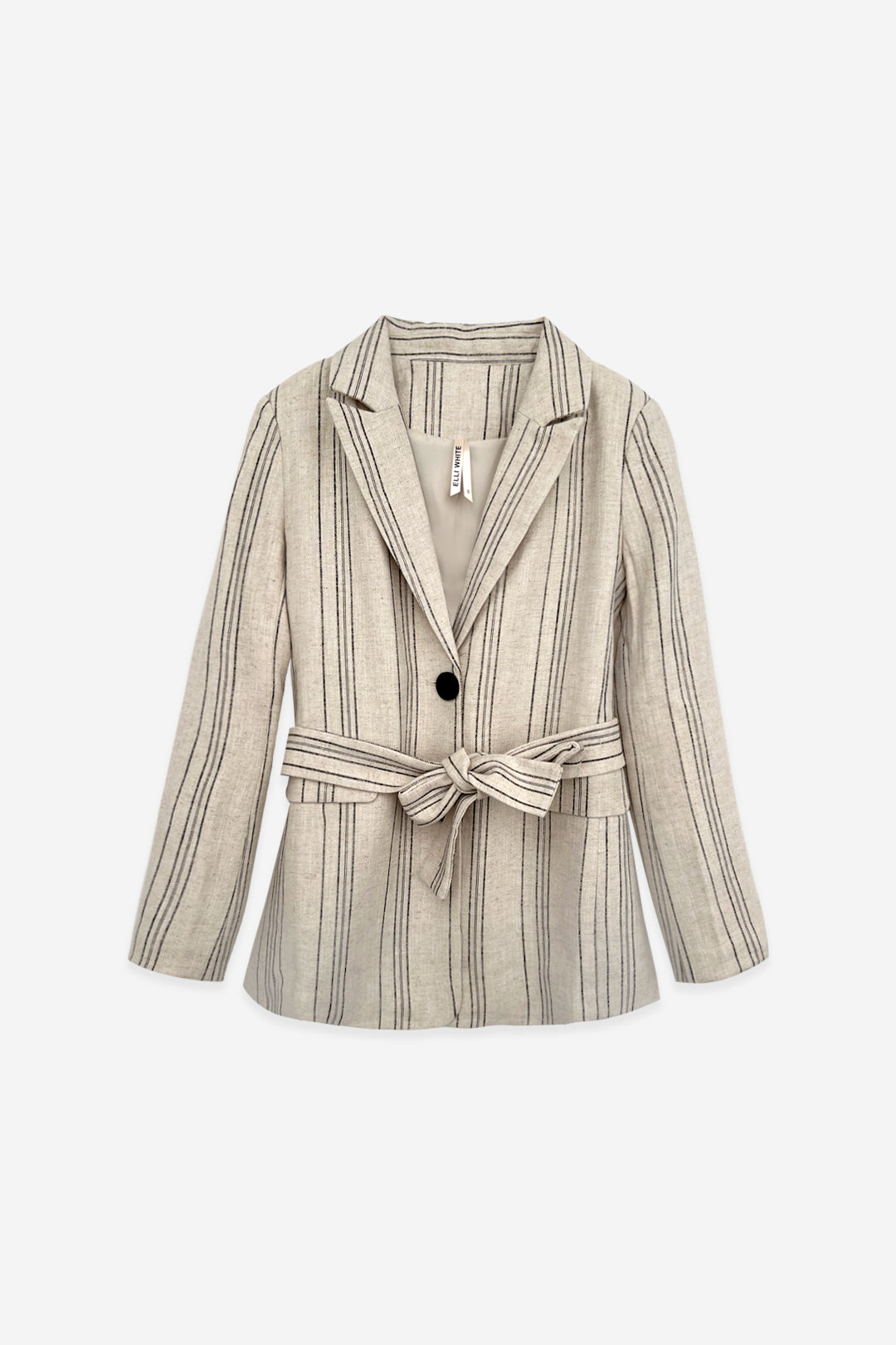 BLAZER EN LIN À RAYURES