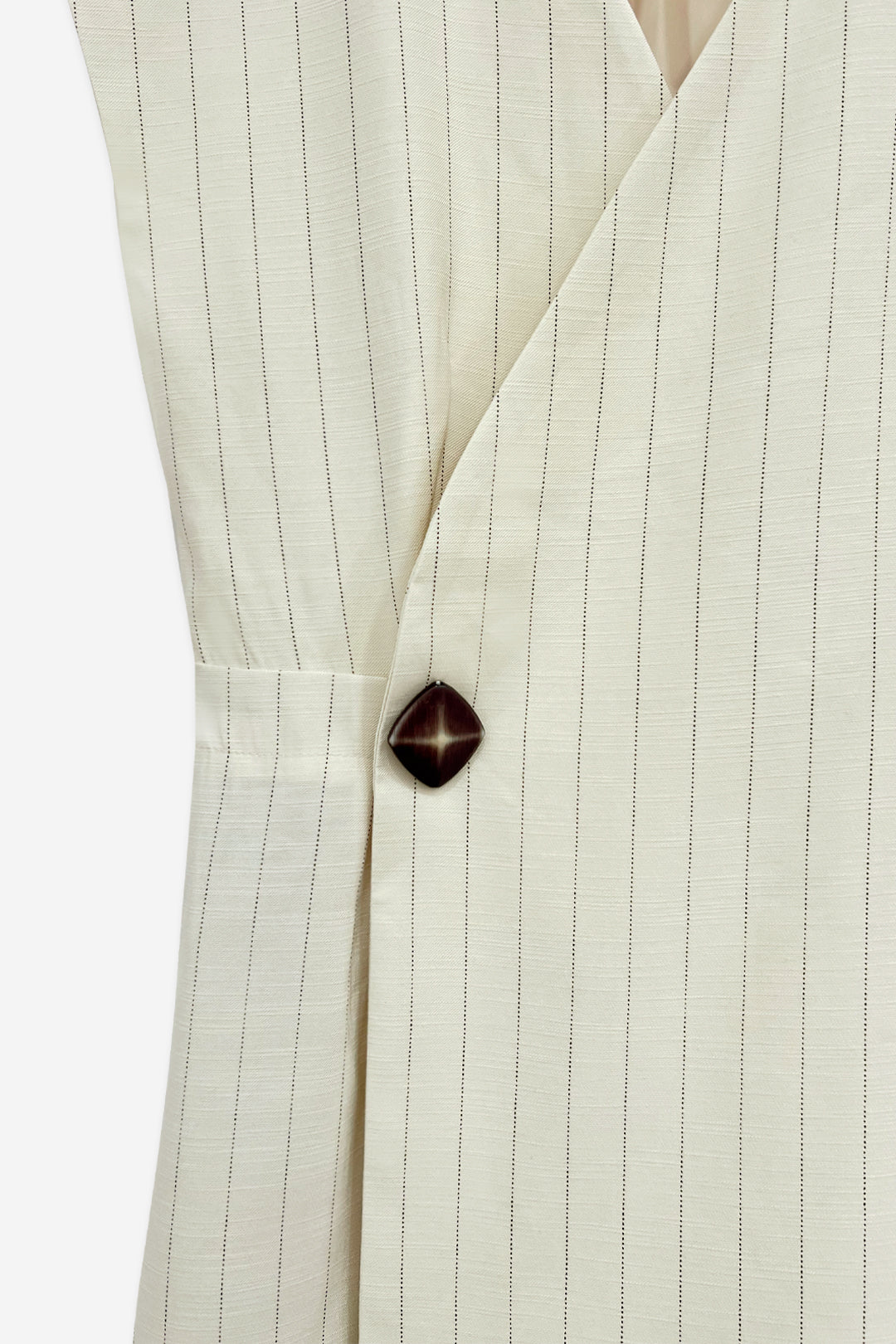 COMBISHORT À RAYURES BEIGES