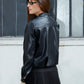 VESTE BOMBER EN SIMILI CUIR