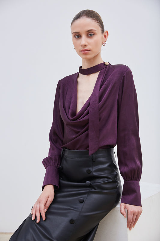 TOP A COL DRAPE