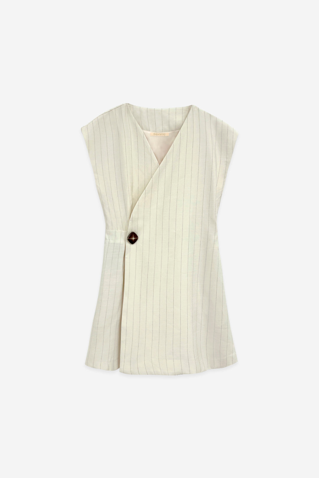 COMBISHORT À RAYURES BEIGES