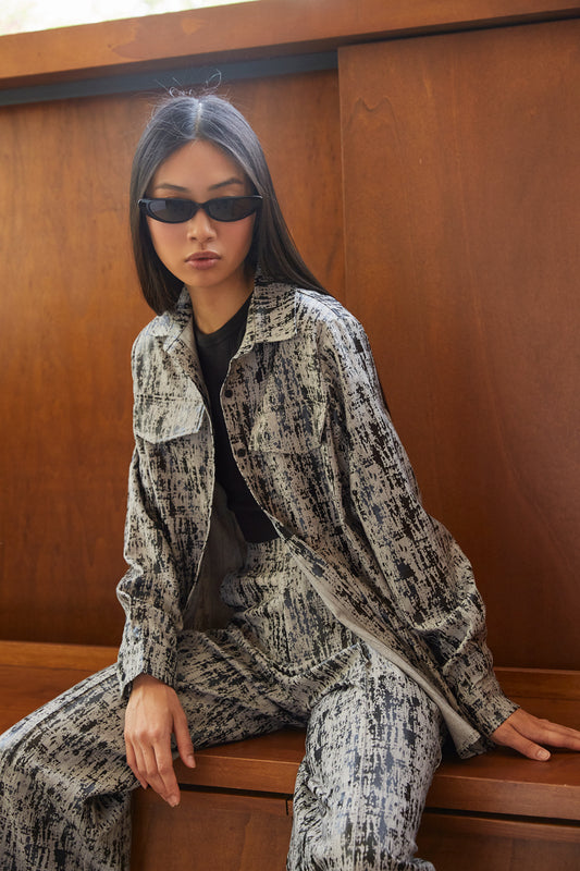 CHEMISE À IMPRIMÉ GRAPHIQUE