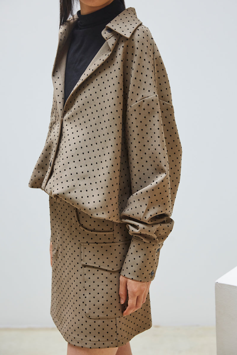 CHEMISE 2 EN 1 À POIS