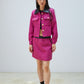 VESTE EN TWEED FUCHSIA