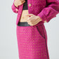 JUPE EN TWEED FUCHSIA