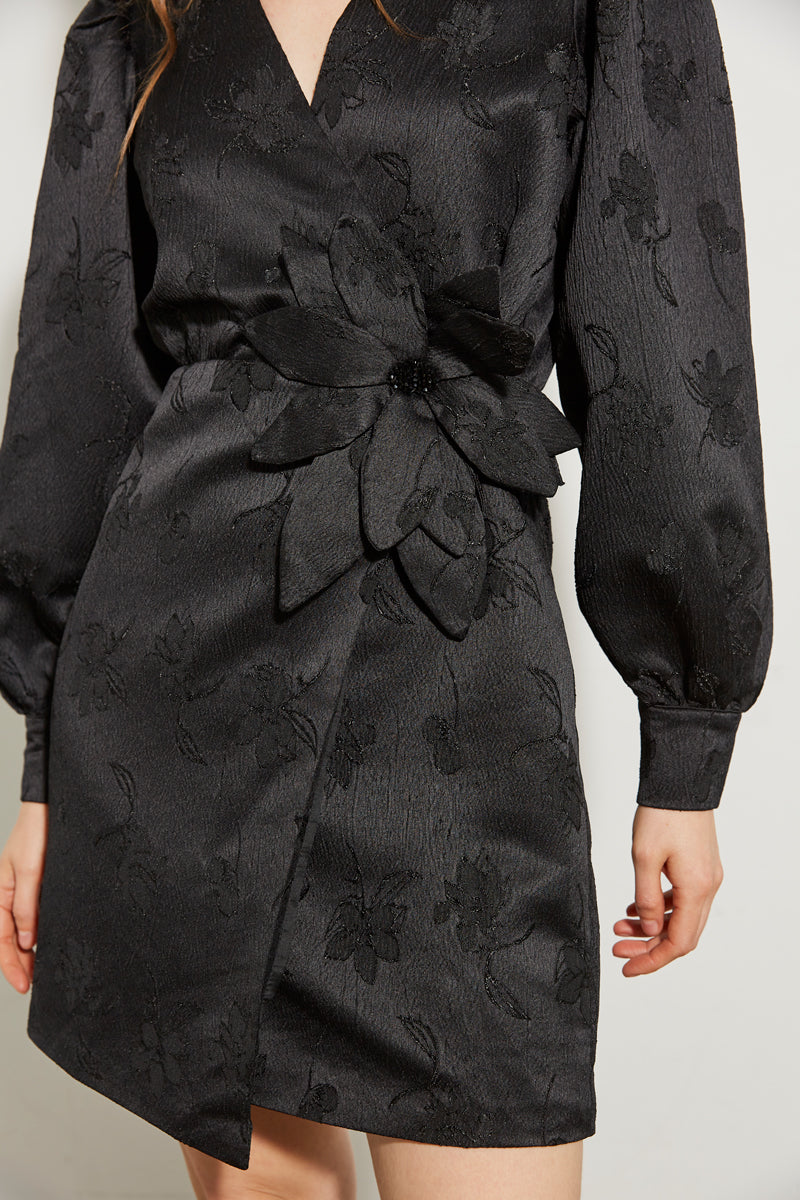 ROBE JACQUARD FLEURI