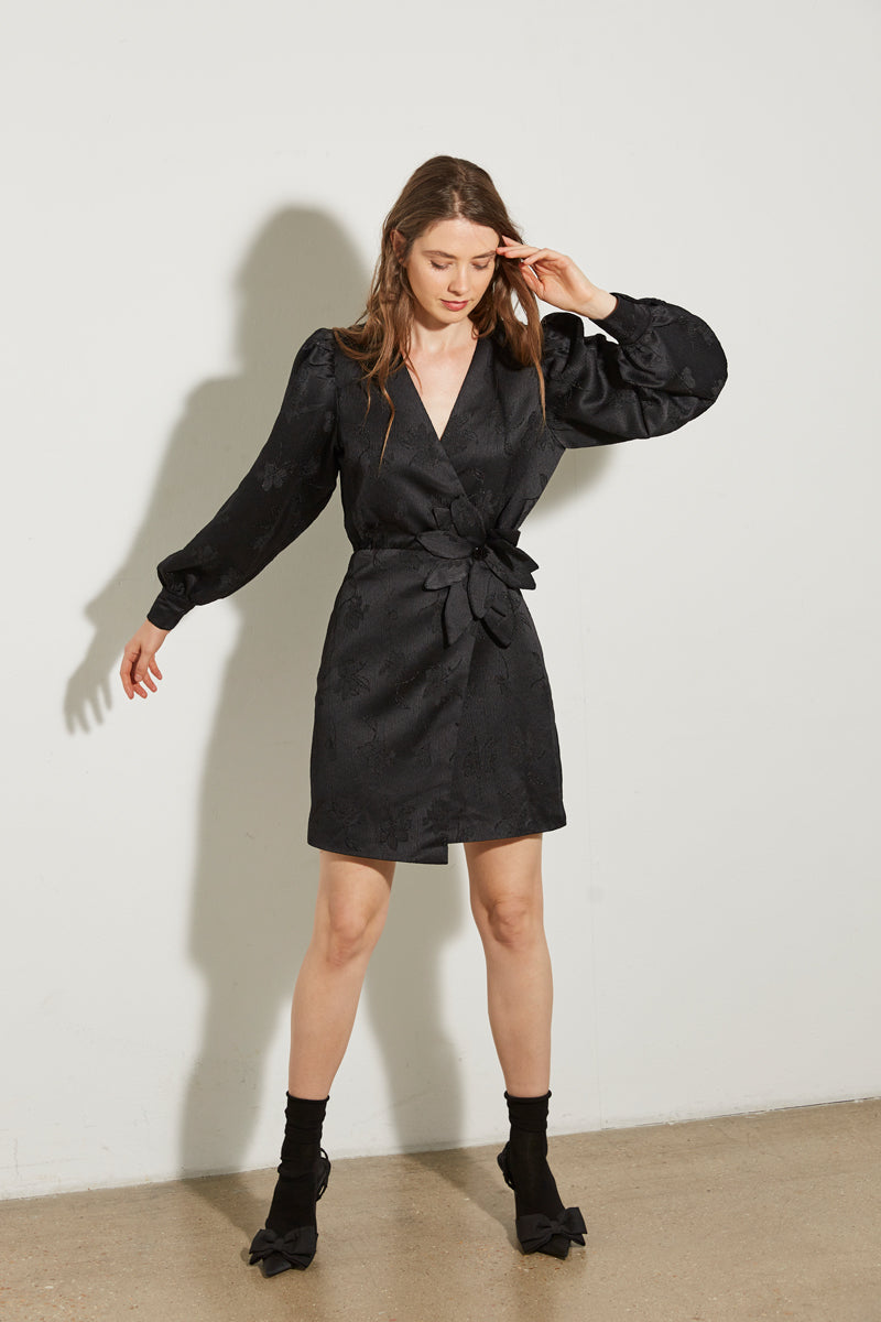 ROBE JACQUARD FLEURI