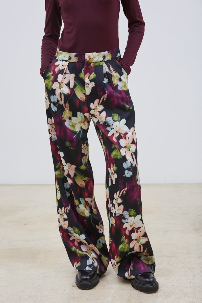 PANTALON FLEURI