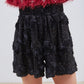 SHORT FLEURIS À SEQUINS