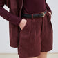 SHORT WITH GOLD BUTTONS