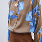 CHEMISE FLEURIE BLEU