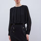 ROBE À BOUTONS NOIR