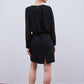 ROBE À BOUTONS NOIR