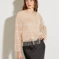 TOP EN VOILE À FRANGES ET SEQUINS