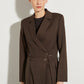Satin Sleeveless Blazer