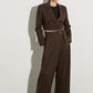Satin Sleeveless Blazer
