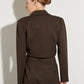 Satin Sleeveless Blazer