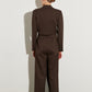 Satin Sleeveless Blazer