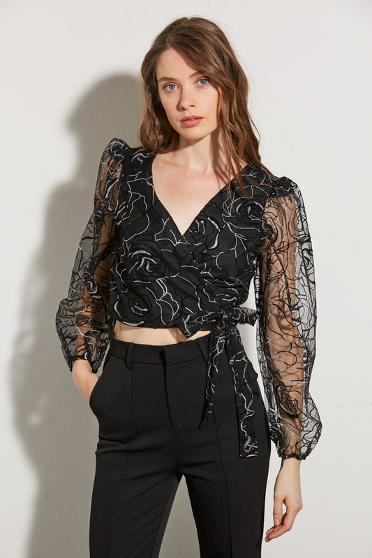 TOP WITH SPARKLING POLKA DOTS