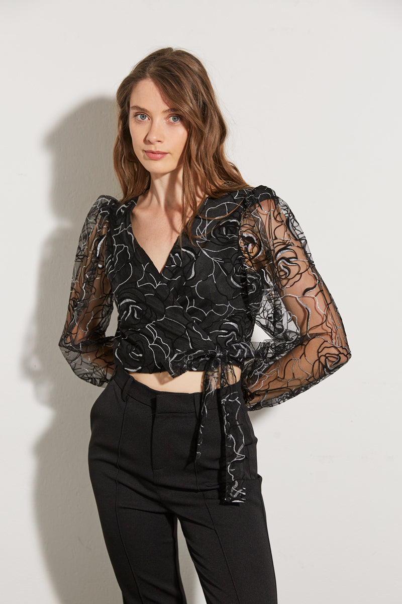 TOP WITH SPARKLING POLKA DOTS