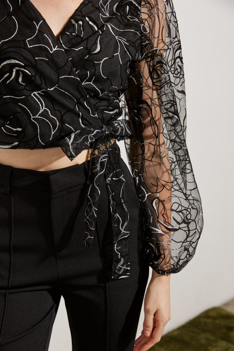 TOP WITH SPARKLING POLKA DOTS