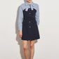 ROBE BI MATIERE A RAYURES