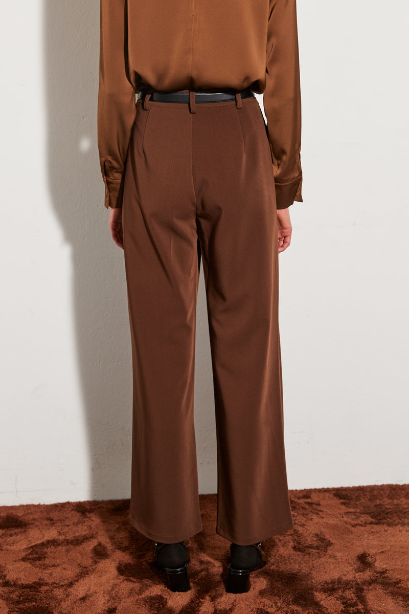 PANTALON À CEINTURE CHOCO