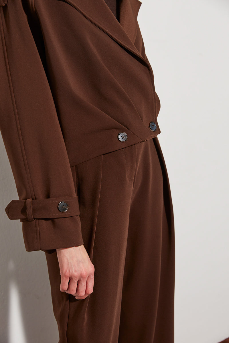 Satin Sleeveless Blazer