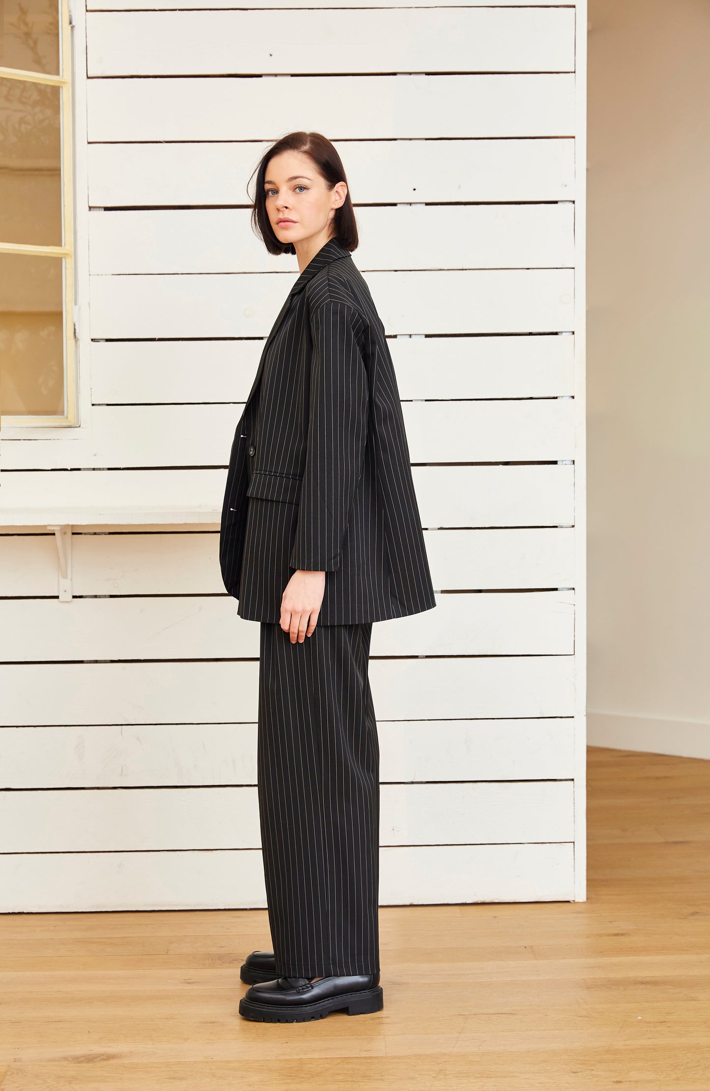 BLAZER OVERSIZE À RAYURES