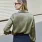 Khaki Satin Shirt
