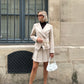 Satin Sleeveless Blazer
