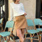 PINK SATIN SKIRT