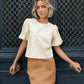 PINK SATIN SKIRT